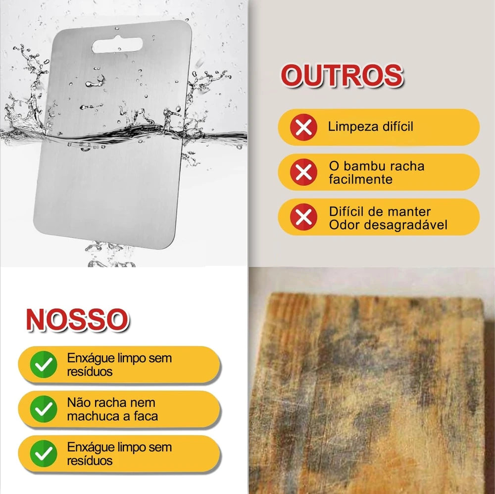 Tábua de Corte Dupla Face de titânio