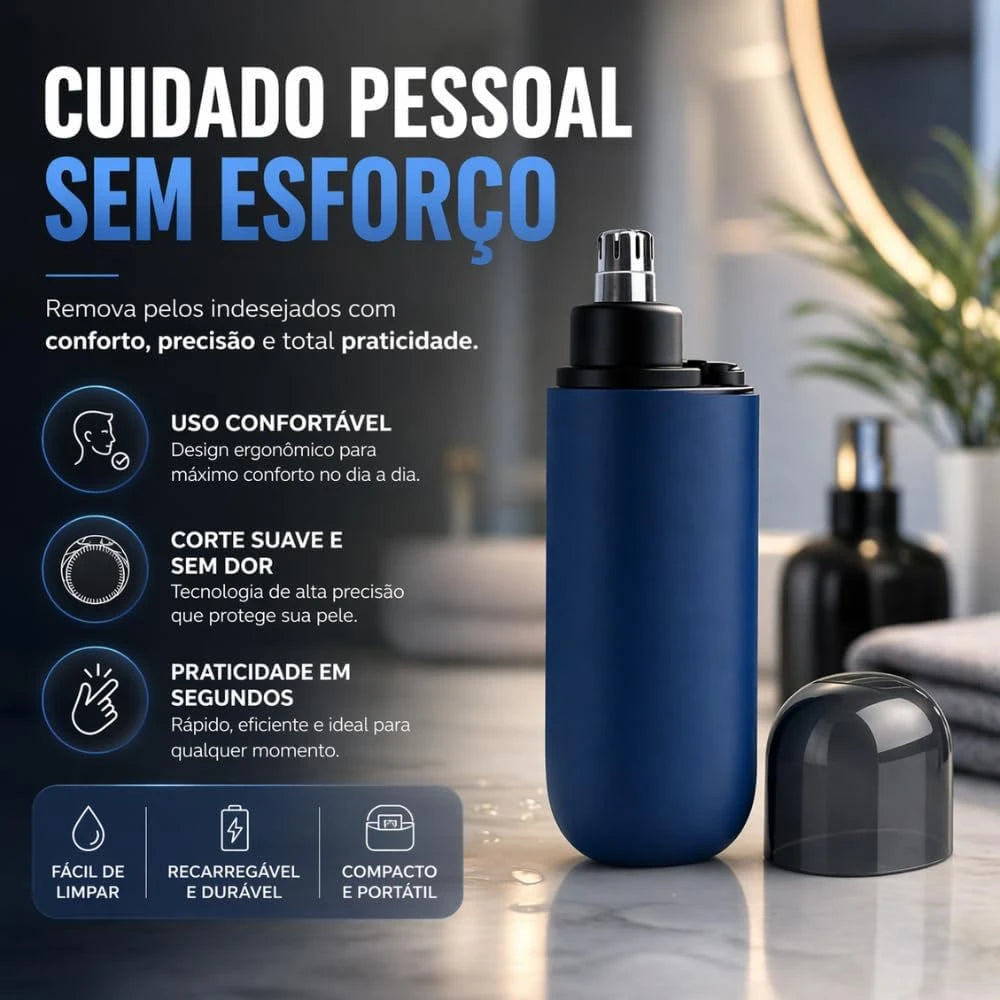 Aparador de Pelos de Nariz Recarregável UltraMax