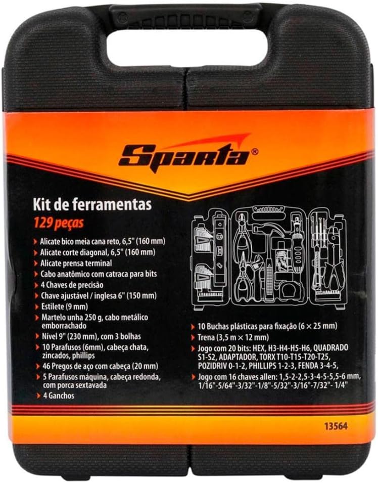 Kit de Ferramentas Manual 129 Peças com Maleta