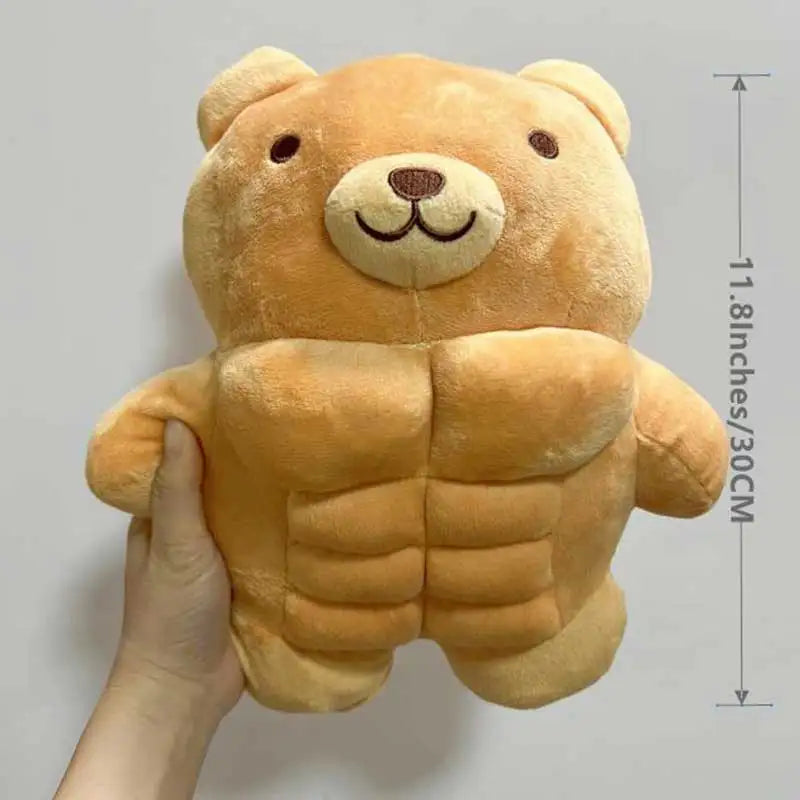 Urso de Peluche Fofo com Corpo Musculado