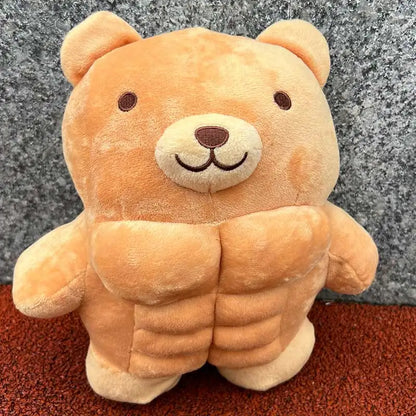 Urso de Peluche Fofo com Corpo Musculado