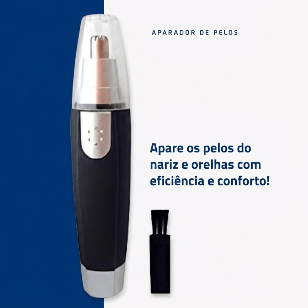 Aparador de Pelos NOVATEC Bateria | Classic, Preto/Prata