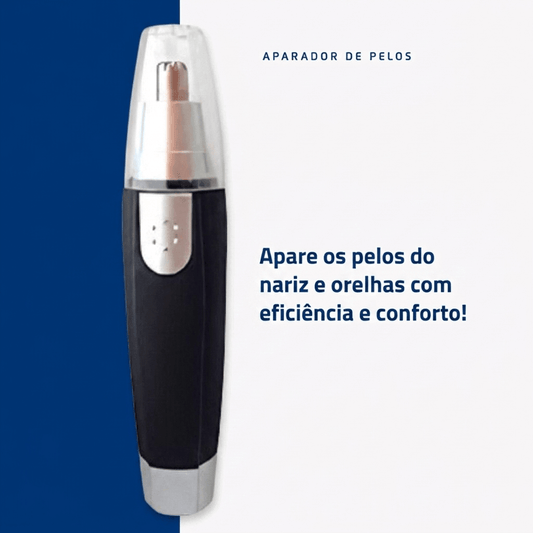 Aparador de Pelos Bateria NOVATEC| Classic, Preto/Prata