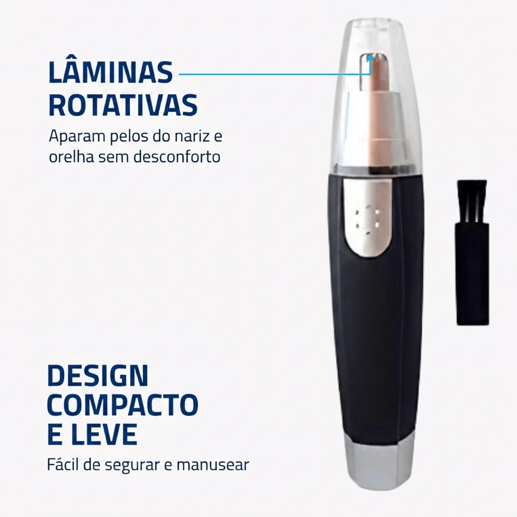 Aparador de Pelos NOVATEC Bateria | Classic, Preto/Prata